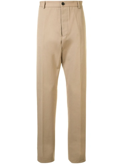 Kent & Curwen Straight-leg Tailored Trousers In Neutrals