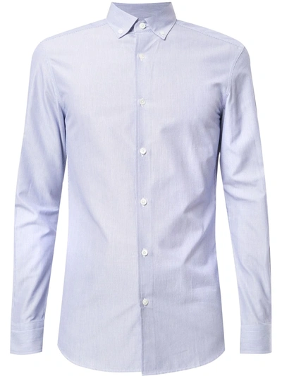 Kent & Curwen Button-down Cotton Shirt In Blue