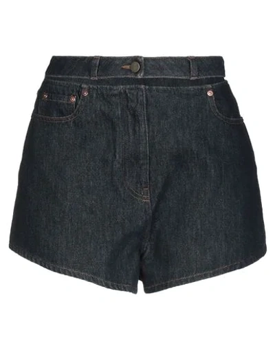 Valentino Denim Shorts In Blue