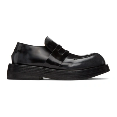 Marsèll Musona Leather Penny Loafers In Black
