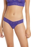 Hanky Panky Signature Lace Low Rise Thong In Night Sky