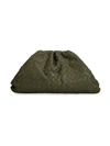 Bottega Veneta The Pouch Leather Clutch In Camp