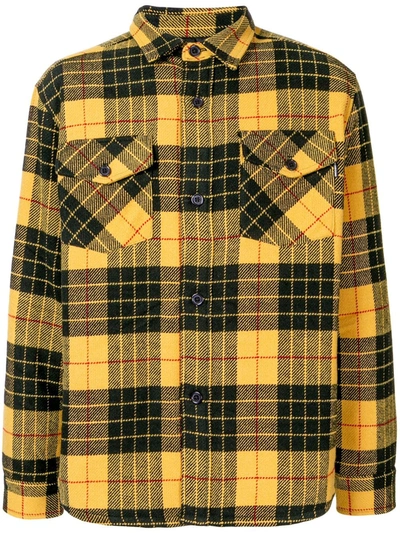 Noon Goons Checked Flannel Overshirt In Yellow