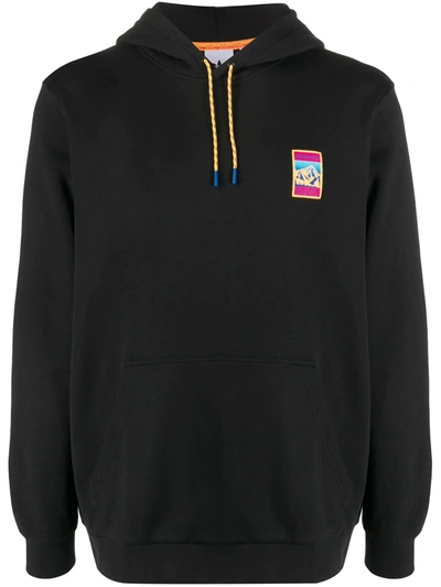 Adidas Originals Adiplore Logo-appliquéd Loopback Cotton-jersey Hoodie In Black