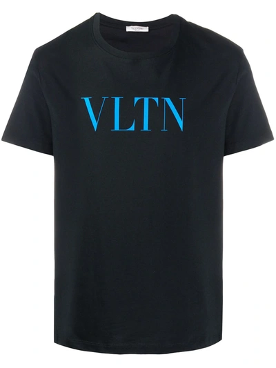 Valentino Vltn Short-sleeve T-shirt In Black