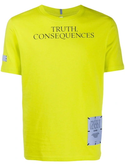 Mcq By Alexander Mcqueen Truth Consequences Cotton T-shirt In Green
