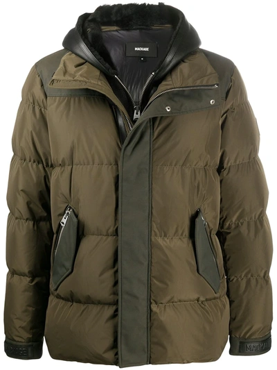 Mackage Hooded Padded Jacket In Green