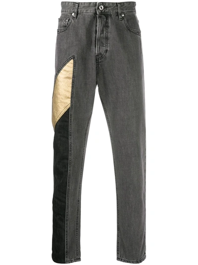 Just Cavalli Panelled Jeans In Black