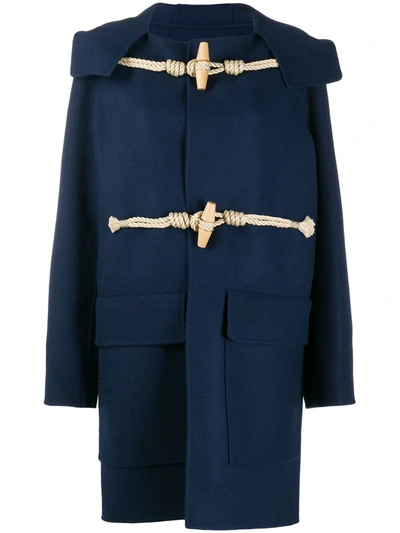 Sofie D'hoore Long-sleeved Duffle Coat In Blue