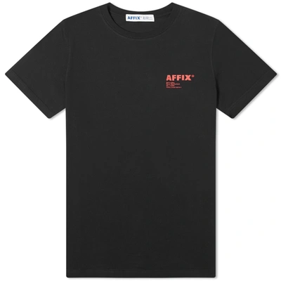 Affix 'standardised' Logo Print T-shirt In Black
