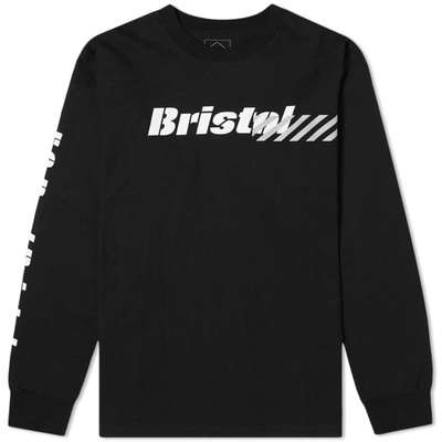 F.c. Real Bristol Stencil Long Sleeve T-shirt In Black