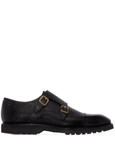 Tom Ford Men's Kensington Double-monk Dress Loafers In Black