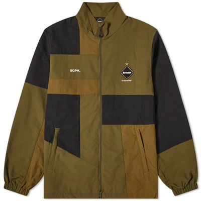 F.c. Real Bristol Patch Work Stand Collar Blouson In Brown