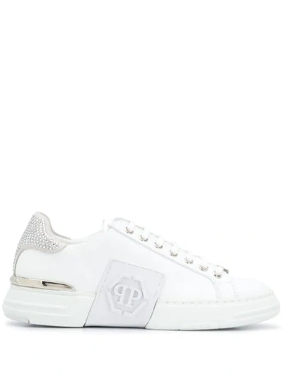 Philipp Plein Phantom Kick$ Low-top Trainers In White