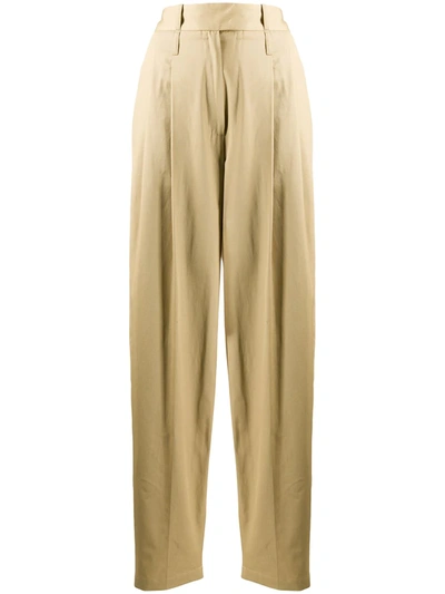 Jejia High Waisted Trousers In Neutrals