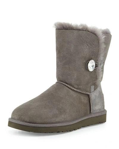 Ugg Bailey Bling Button Boot In Grey