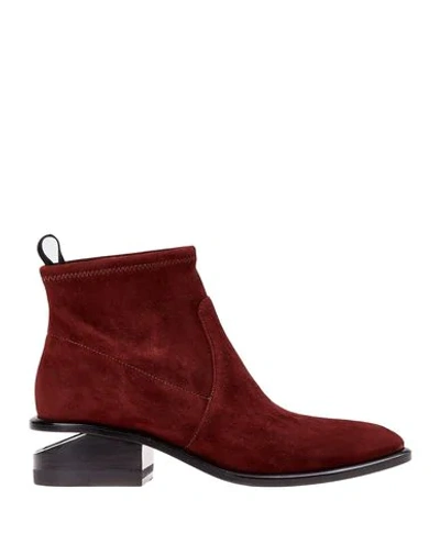 Alexander Wang Ankle Boots In Deep Purple