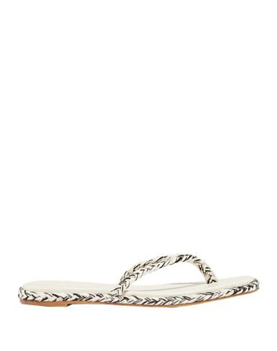 Antolina Paris Toe Strap Sandals In White