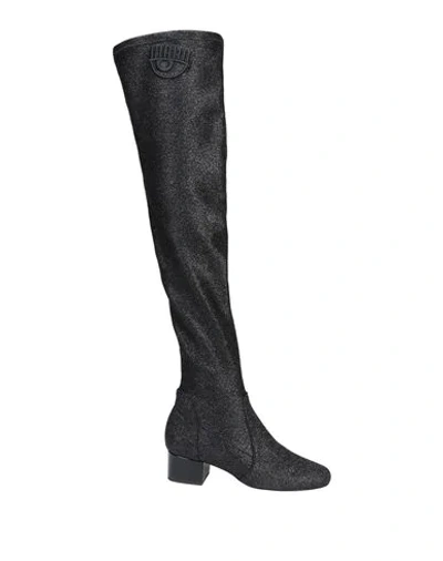 Chiara Ferragni Knee Boots In Black