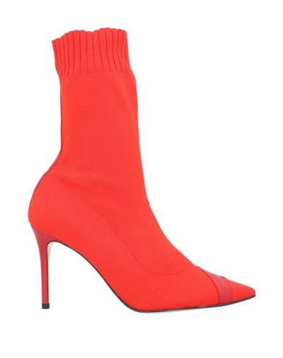 Pura López Ankle Boot In Red
