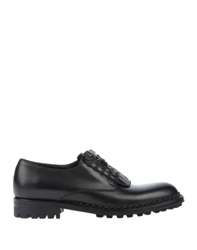 Balenciaga Lace-up Shoes In Black