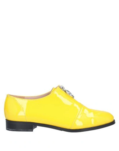 Boutique Moschino Loafers In Yellow