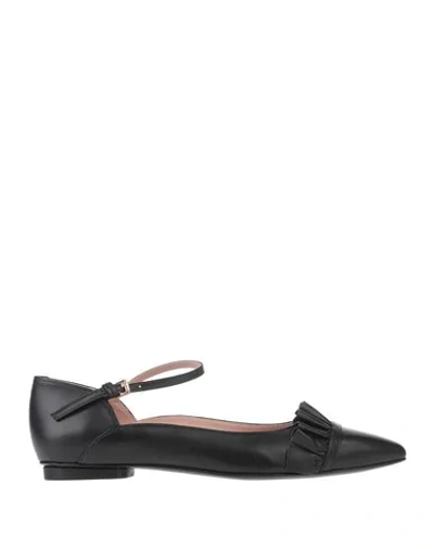 Boutique Moschino Ballet Flats In Black