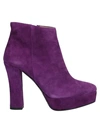 Albano Ankle Boots In Purple