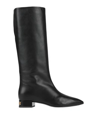 Moschino Knee Boots In Black