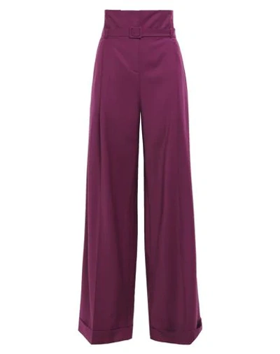 Anna October Casual Pants In Purple