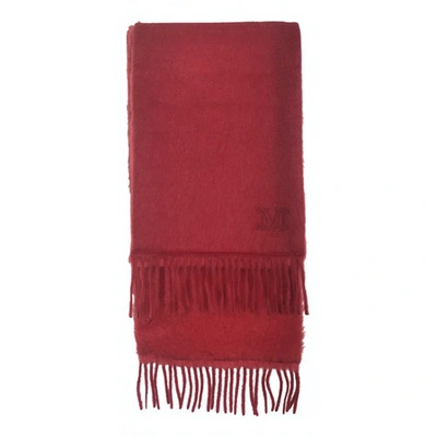 Pre-owned Max Mara Atelier Wool Stole In Red