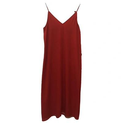Pre-owned Alexander Wang Silk Mid-length Dress In Red