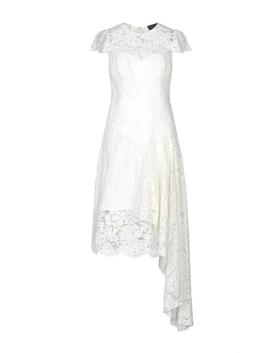 Milly 3/4 Length Dresses In White