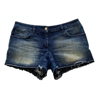 Pre-owned Dolce & Gabbana Blue Cotton - Elasthane Shorts