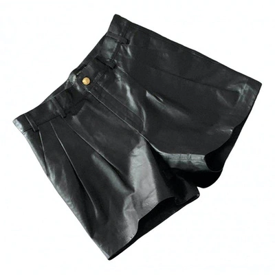 Pre-owned Versace Black Cotton Shorts