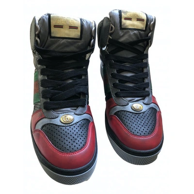 Pre-owned Gucci Screener Multicolour Leather Trainers