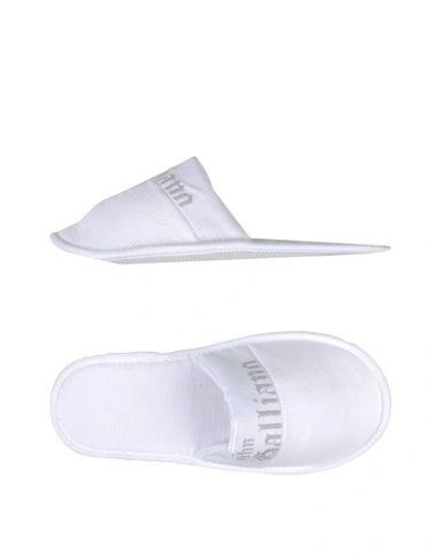 John Galliano Slippers In White