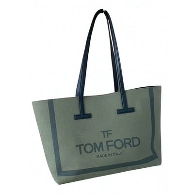 Pre-owned Tom Ford Khaki Cloth Handbag