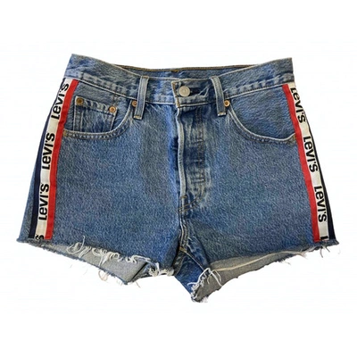 Pre-owned Levi's Blue Denim - Jeans Shorts