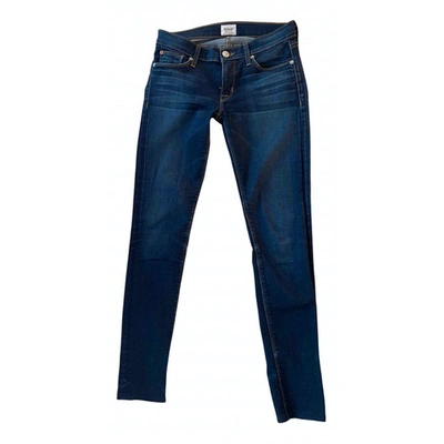 Pre-owned Hudson Slim Jeans In Blue