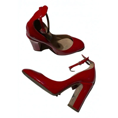 Pre-owned Valentino Garavani Tango Leather Heels In Red