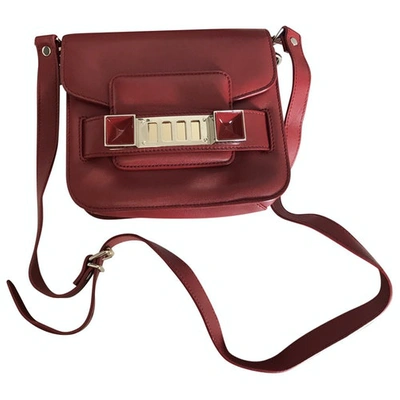 Pre-owned Proenza Schouler Ps11 Leather Crossbody Bag In Red