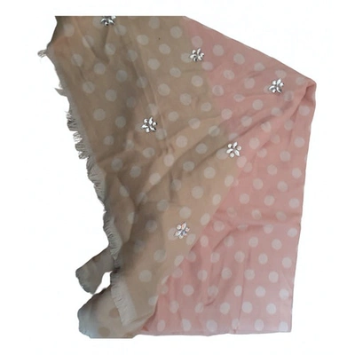 Pre-owned Steve Madden Silk Handkerchief In Pink