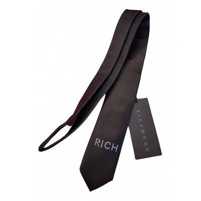 Pre-owned John Richmond Silk Tie In Black