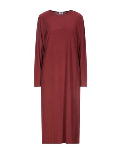 Filippa K Knee-length Dress In Brick Red