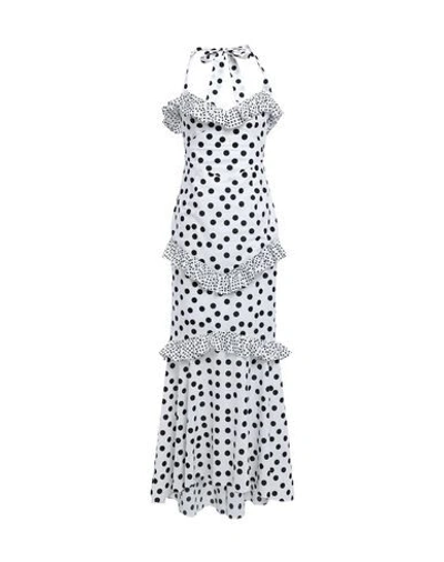 De La Vali 3/4 Length Dresses In White