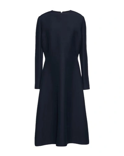 Dior Midi Dress In Dark Blue