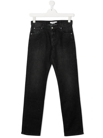 Bonpoint Teen Straight-leg Jeans In Black