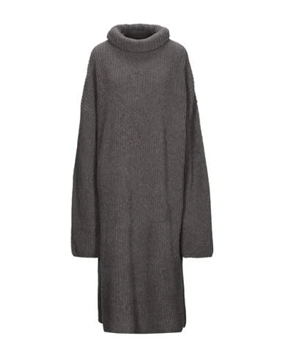 Sartorial Monk Midi Dresses In Dove Grey