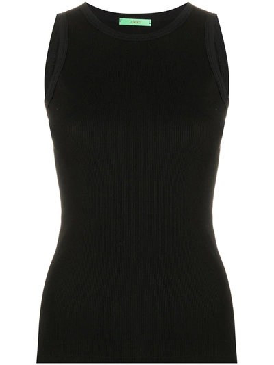 Aries Long-sleeve Fitted Top In Black